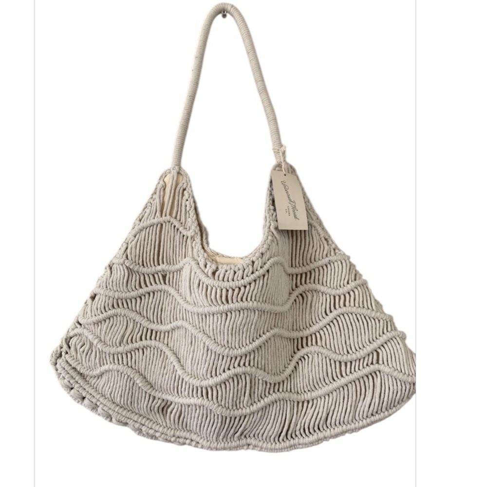 *NWT Cream Summer Woven Bag NWT